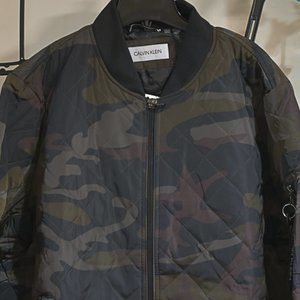 Calvin Klein Men's Quilted Bomber Jacket GREEN‎ size M L XL XXL